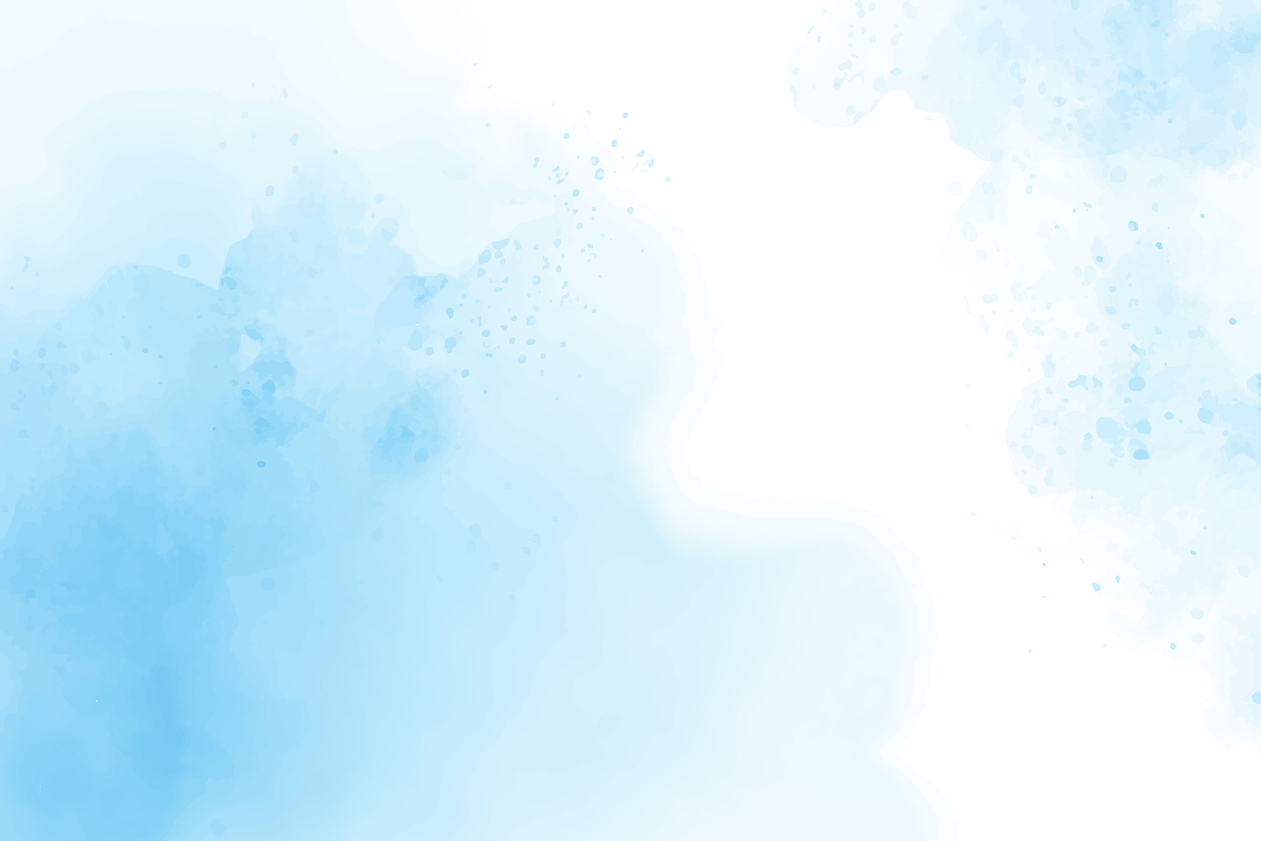 Blue Watercolor Abstract Cloudy Blue Sky Background Digital Pain